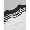 imageGirls Long Sleeve Shirts Crew Nekc Slim Fitted Tight Fall Basic Tees Cute Crop Tops for GirlsBlack and White