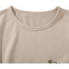 imageGirls Summer Tee Tops Cartoon Print Short Sleeve Round Neck Casual Cute T Shirt for GirlsApricot Graphic