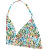 imageGirls Tie Dye Smocked 2 Piece Swimwear Sets Backless Halter Bikini Cute Brief Bathing SuitFloral Multicolor