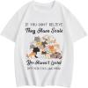 Cat Print White