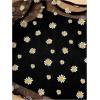 imageGirls 2 Packs Mesh Shirt Crop Tops Floral Print Short Sleeve Summer Cute Shirt Tops for TeensBlack and White