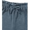 imageGirls 2 Piece Outfits Waffle Knit Scoop Neck Button Down Crop Tank Tops Paperbag Waist Track ShortsDusty Blue