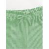 imageGirls 2 Piece Outfits Waffle Knit Scoop Neck Button Down Crop Tank Tops Paperbag Waist Track ShortsLight Green
