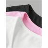 imageGirls 3 Packs Basic Tees Shirts Tops Square Neck Short Sleeve Slim Fit Summer Clothes Base Layer TeesWatermelon Pink