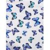imageGirls 3 Packs Graphic Tees Butterfly Embroidery Short Sleeve T Shirt Crewneck Slim Fit TopsDusty Blue