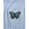 imageGirls 3 Packs Graphic Tees Butterfly Embroidery Short Sleeve T Shirt Crewneck Slim Fit TopsPink Multicolor