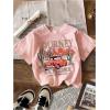 imageGirls 3 Packs Graphic Tees Crew Neck Short Sleeve T Shirt Casual Cute TopsGraphic Multicolor