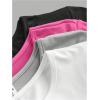 imageGirls 4 Pack Slim Fit Crop Tops Short Sleeve Crewneck Summer Shirts Tops Basic Layer TeesMulticoloured