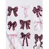 imageGirls Bow Graphic Tees Short Sleeve Crew Neck Cute Shirts Slim Fit Summer T Shirts Tops for TeensCheetah White