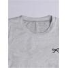 imageGirls Bow Graphic Tees Short Sleeve Crew Neck T Shirt Slim Fit Ruched Tops 2025 Summer TopBow Grey