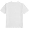 imageGirls Drop Shoulder Letter Star Print Tee Tops Loose Short Sleeve Crew Neck T ShirtsCat Letter White