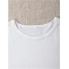 imageGirls Drop Shoulder Letter Star Print Tee Tops Loose Short Sleeve Crew Neck T ShirtsGraphic White