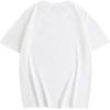imageGirls Drop Shoulder Letter Star Print Tee Tops Loose Short Sleeve Crew Neck T ShirtsLemon White