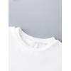 imageGirls Drop Shoulder Letter Star Print Tee Tops Loose Short Sleeve Crew Neck T ShirtsLion White
