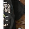 imageGirls Heart Print Drop Shoulder T Shirt Casual Short Sleeve Crew Neck Graphic Tee TopsLeopard Black