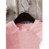 imageGirls Heart Print Drop Shoulder T Shirt Casual Short Sleeve Crew Neck Graphic Tee TopsPink