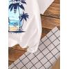 imageGirls Heart Print Drop Shoulder T Shirt Casual Short Sleeve Crew Neck Graphic Tee TopsWhite Blue Graphic