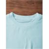 imageGirls Letter Bow Graphic Tees Short Sleeve Crewneck Cute Shirts for Teen Girls TrendyBow Blue