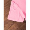 imageGirls Letter Bow Graphic Tees Short Sleeve Crewneck Cute Shirts for Teen Girls TrendyBow Pink