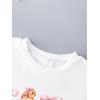 imageGirls Letter Bow Graphic Tees Short Sleeve Crewneck Cute Shirts for Teen Girls TrendyBowknot White