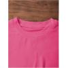 imageGirls Letter Bow Graphic Tees Short Sleeve Crewneck Cute Shirts for Teen Girls TrendyBright Pink