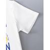 imageGirls Letter Bow Graphic Tees Short Sleeve Crewneck Cute Shirts for Teen Girls TrendyLemon White