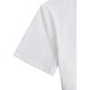 imageGirls Number Print Graphic Tees Short Sleeve Crewneck Jersey Shirts Summer T Shirts Cute TopsLeopard Bow White