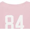 imageGirls Off The Shoulder Tops Number Graphic Jersey Shirts Short Sleeve Oversized T Shirts Y2k TopsPink