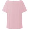 imageGirls Off The Shoulder Tops Number Graphic Jersey Shirts Short Sleeve Oversized T Shirts Y2k TopsPink