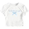 White Blue Bow