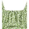 imageGirls Boho Summer Dress Floral Short Sleeve Square Neck Cute A Line Mini Short Spring DressesGreen