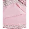 imageGirls Floral Print Summer Dress Bowknot Ruched Bust A Line Cami Dress High Waist Ruffle Hem Cute Sun DressesPink