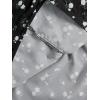 imageGirls Floral Summer Dress Ruffle Shirred High Waist Ruched Sweetheart A Line Spring DressBlack