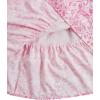 imageGirls Floral Summer Dress Ruffle Shirred High Waist Ruched Sweetheart A Line Spring DressFloral Pink