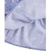 imageGirls Floral Summer Dress Ruffle Shirred High Waist Ruched Sweetheart A Line Spring DressLight Blue