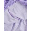imageGirls Floral Summer Dress Ruffle Shirred High Waist Ruched Sweetheart A Line Spring DressLight Purple