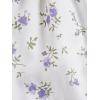imageGirls Floral Summer Dress Ruffle Shirred High Waist Ruched Sweetheart A Line Spring DressMulticolor