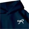 imageGirls Graphic Bow Knot Hoodie Long Sleeve Drop Shoulder Hooded SweatshirtsDark Blue