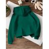 imageGirls Graphic Bow Knot Hoodie Long Sleeve Drop Shoulder Hooded SweatshirtsDark Green