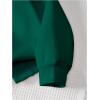 imageGirls Graphic Bow Knot Hoodie Long Sleeve Drop Shoulder Hooded SweatshirtsDark Green