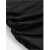 imageGirls Ruched Strapless Tube Top Sleeveless Cropped Bandeau Basic Summer Cute Tops for GirlsBlack