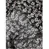 imageGirls Summer Dress Floral Ruffle Hem Spaghetti Strap Ruched Bust Cami Short Dress SundressBlack and White
