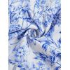 imageGirls Summer Dress Floral Ruffle Hem Spaghetti Strap Ruched Bust Cami Short Dress SundressDeep Blue White