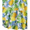 imageGirls Summer Dress Floral Ruffle Hem Spaghetti Strap Ruched Bust Cami Short Dress SundressYellow and Blue