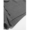 imageWomens Casual Elastic Waist Track Shorts Wide Leg Knot Front Waffle Knit Shorts Workout LoungeDark Grey
