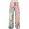 imageWomens Patchwork Graphic Pant Colorblock High Waisted Straight Leg Boho PantsMulticolor