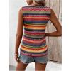 imageWomens Boho Tank Tops 2024 Causal Summer Sleeveless Vest Tops Geo Print Crewneck ShirtsMulticolor