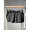 imageWomens Drawstring Drop Waisted Knit Mini Shorts Y2K Skinny Lounge Shorts Micro BottomsBlack