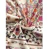 imageWomens Floral Print Wide Leg Baggy Pants Boho Elastic High Rise Summer Long TrousersMulticolor