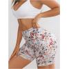 imageWomens Leopard Print High Waisted Sports Biker Shorts Tummy Control Stretchy ShortsMulticolor